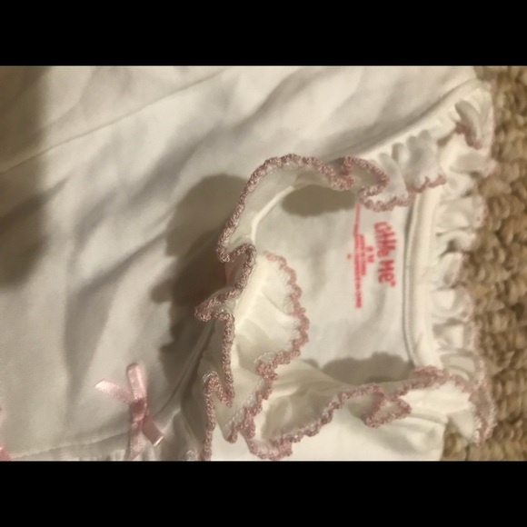 Little Me Heart appliqué Ruffle Cardigan - Picture 2 of 5